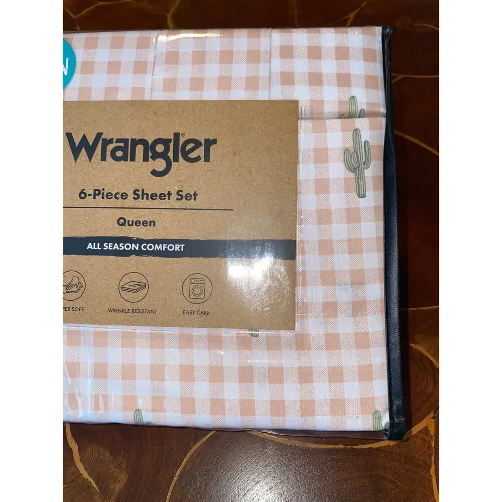 Wrangler cactus gingham